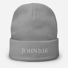John 3:16 - Embroidered Beanie